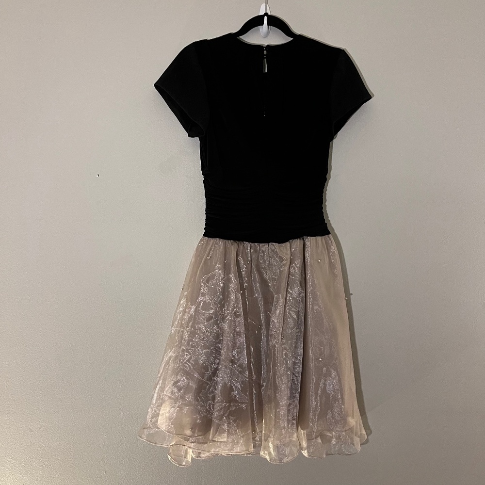 SLNY Two Tone Midi Dress